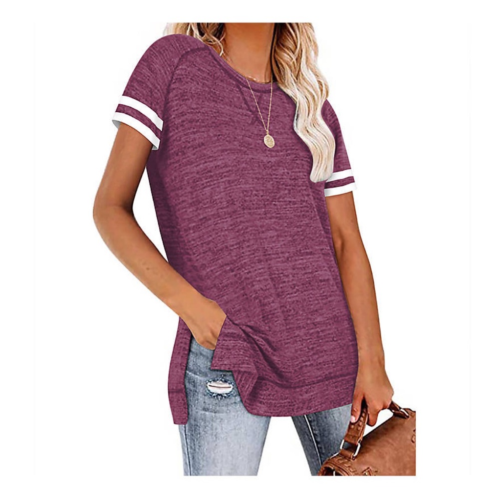 Haute Edition Women’s Varsity Stripe Tee
